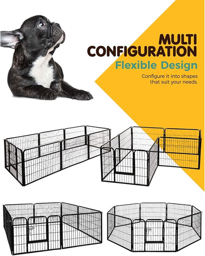 Large Pet Playpen with 8 Panels